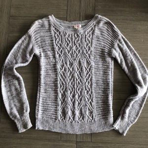 Mossimo grey knit sweater small top shirt
